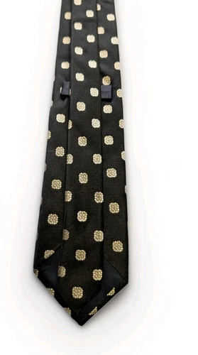 CANALI 100% Silk Tie Black VINTAGE Made In Italy - photo 4