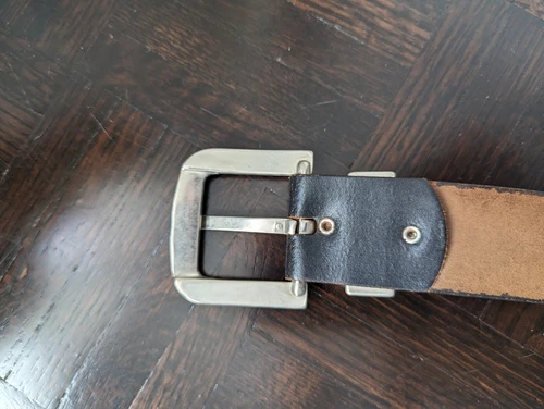 Vintage Harley Davidson Black Leather Belt 80s 90s - photo 2