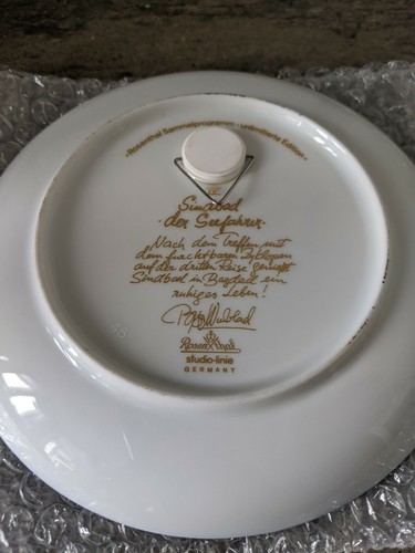 Rosenthal Bjorn Wiinblad Plate #4 - Sindbad - photo 3