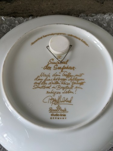 Rosenthal Bjorn Wiinblad Plate #4 - Sindbad - photo 4