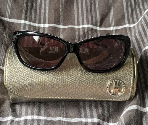 Judith Leiber JL1122 Women's Black Sunglasses 61[]14 130