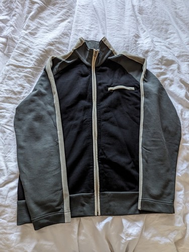 HUGO BOSS BLACK GREEN BEIGE Full Zip Sweater Sweatshirt Mens XL