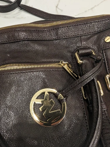 Michael Kors McGraw Leather Satchel Crossbody Bag - Brown - photo 2
