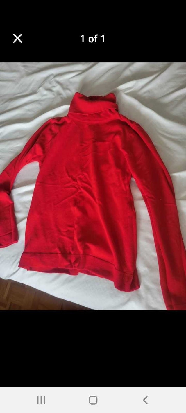 Red Turtleneck Sweater