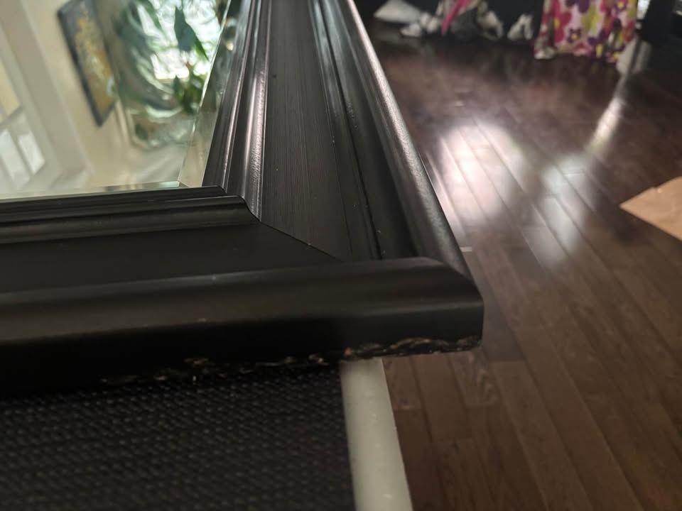 Gently used large framed mirror - photo 2