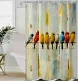 Shower Curtain with birds.