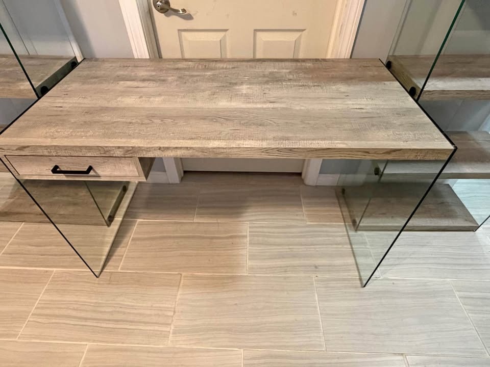 Computer Desk and Matching Bookshelves