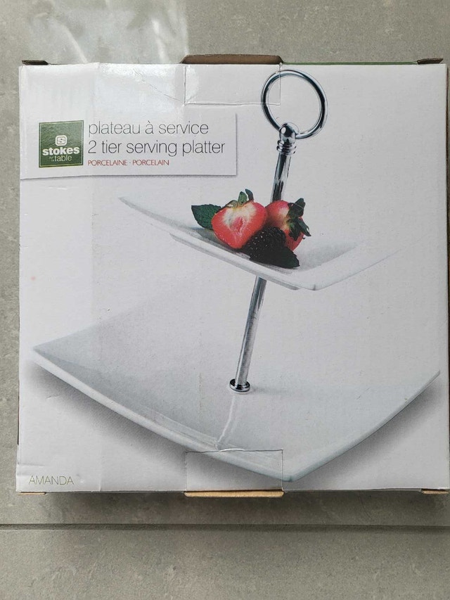 Stokes 2 Tier Serving Platter