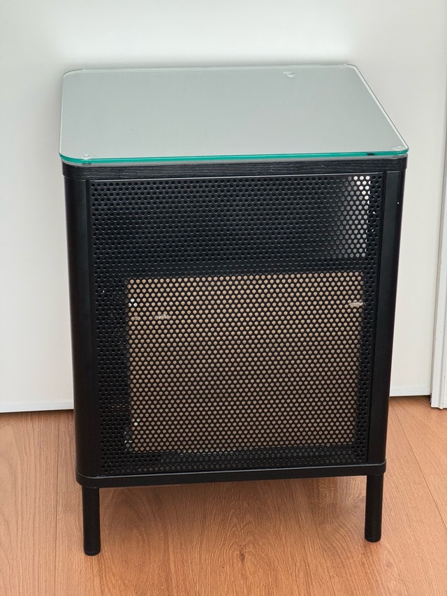 IKEA Bekant Storage Unit w/ Glass Top - Metal & Wood - photo 4
