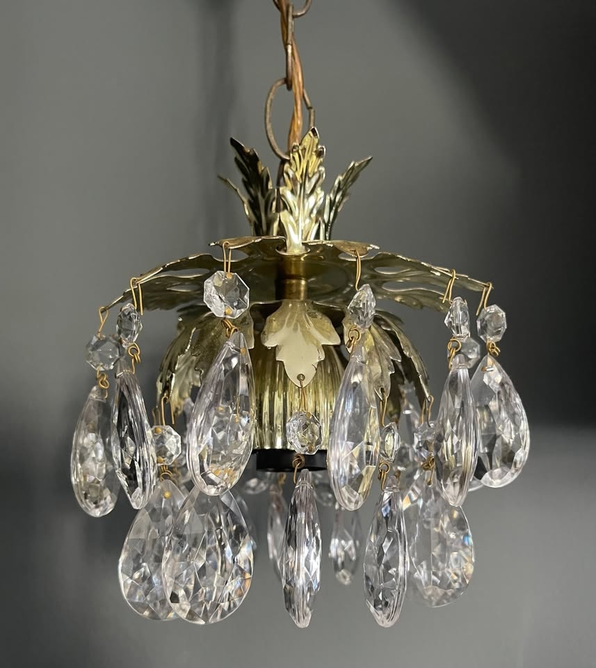 Vintage Small Crystal Chandelier - photo 3
