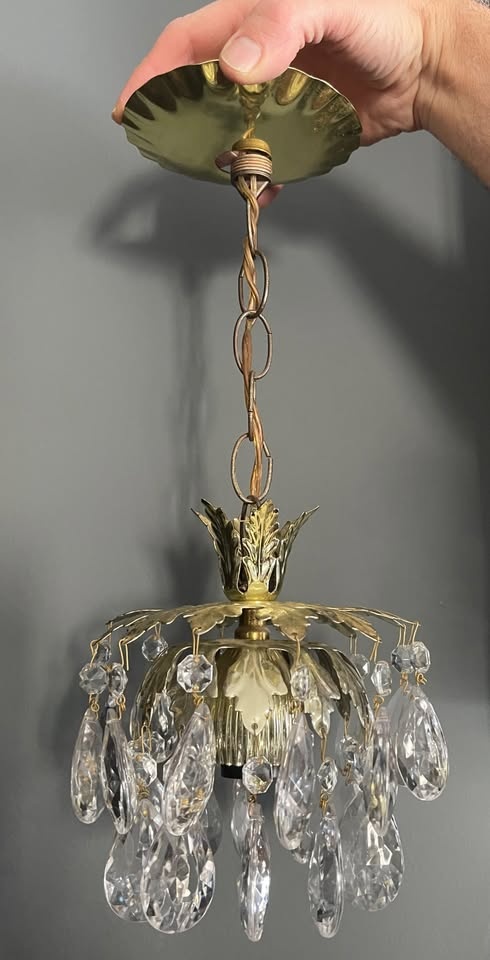 Vintage Small Crystal Chandelier - photo 5
