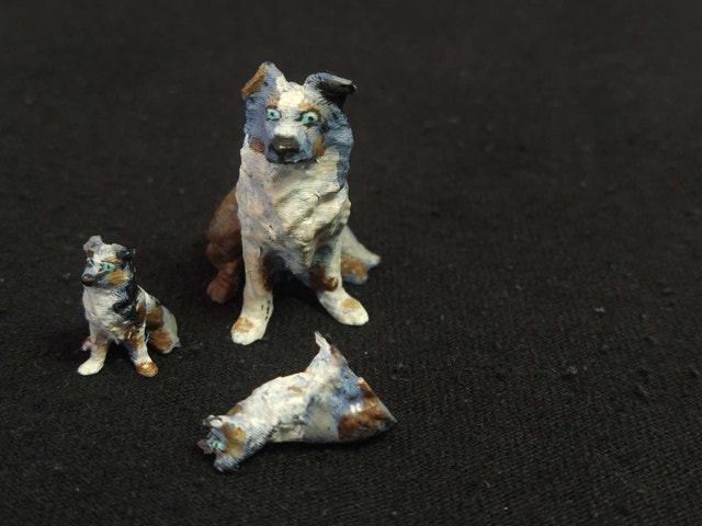 Australian Shepherd Figurines Handpainted - photo 5