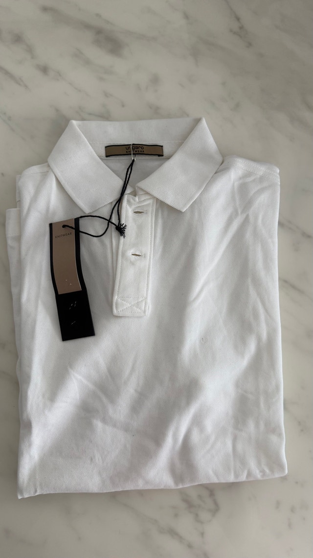 Ungaro Polo Shirt - Size L - White