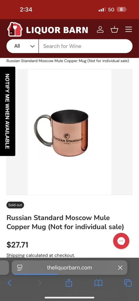 Russian Vodka Copper Mug - photo 2
