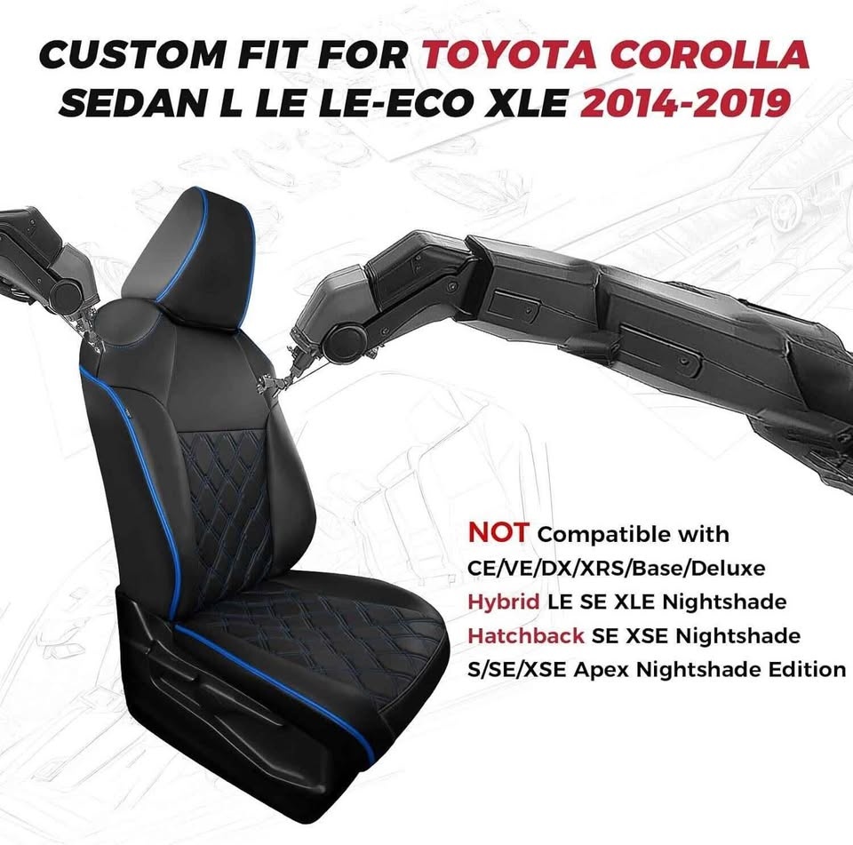 Toyota Corolla Seat Covers LE 2014-2019 - photo 2
