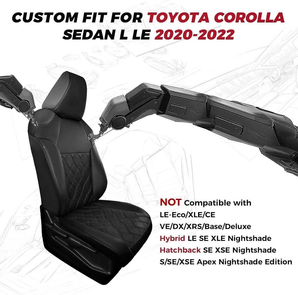 FREESOO for Toyota Corolla Seat Covers LE 2020-2022