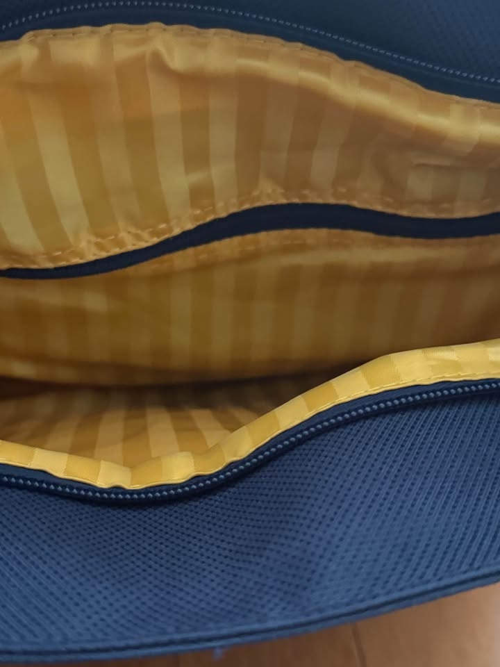 Polo Sport Ralph Lauren Navy Blue Tote Bag Yellow Straps - photo 4