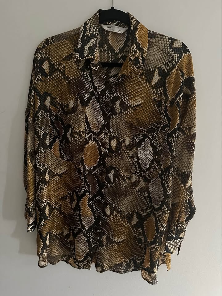 Zara Z1975 Denim Blouse