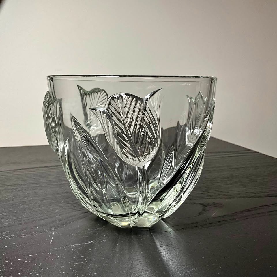 Vintage Cristal De France Crystal Tulip Bowl