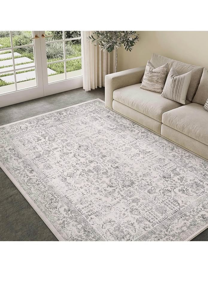 6x9 Machine Washable Gray Area Rug - photo 3