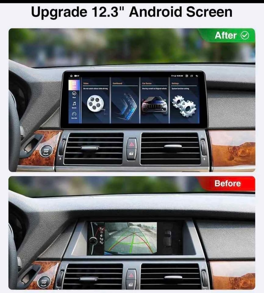 12.3" Touchscreen for BMW X5 X6 CIC E70 E71 (2011-2013) Android - photo 3