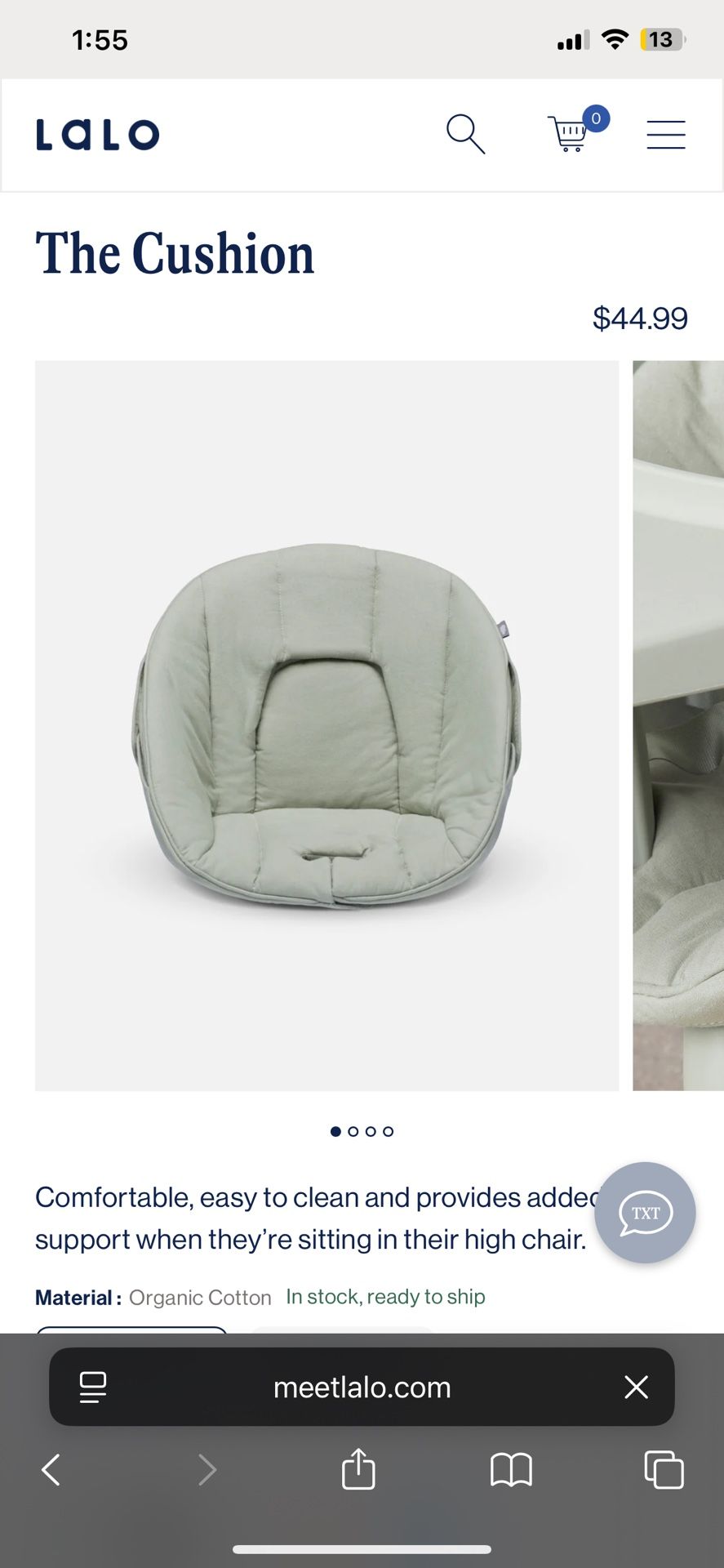 Lalo Chair With Cushion And Play Legs🏆 - photo 2