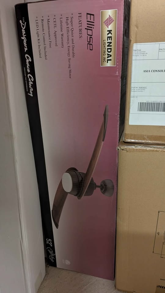 2 BRAND NEW ELLIPSE 52" LED Ceiling Fans - $300 Each - photo 2