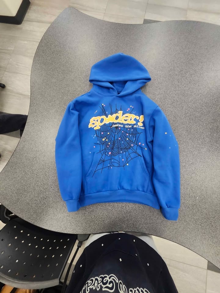 Blue Sp5der hoodie medium - photo 2