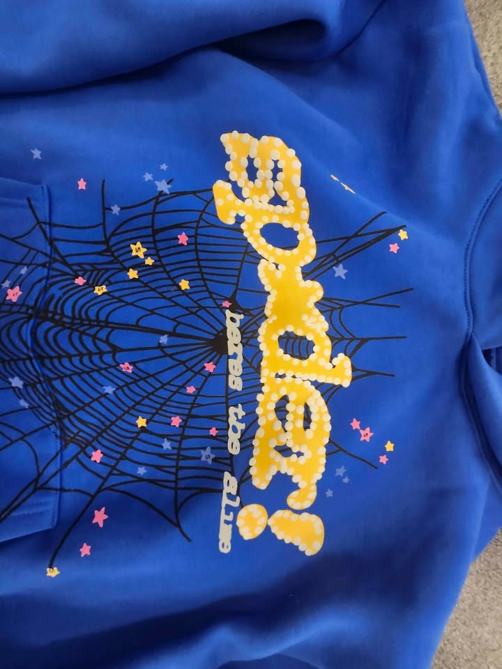 Blue Sp5der hoodie medium - photo 3