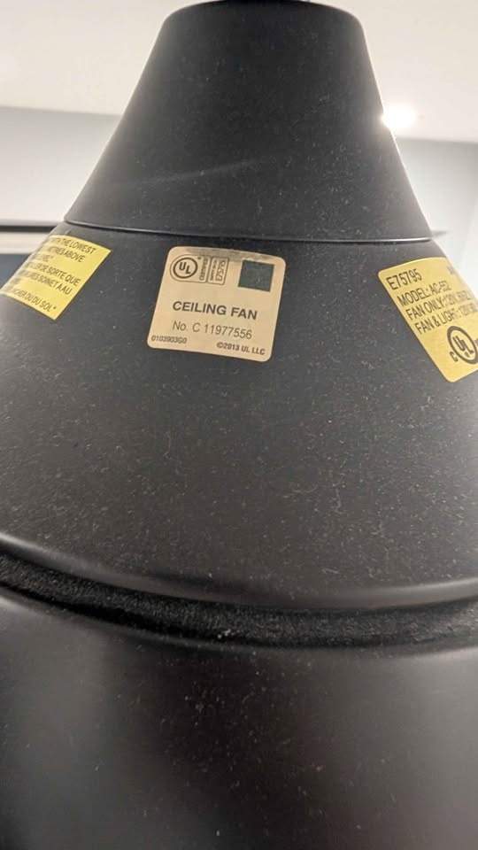 Kendal Lighting MODERNO 36" LED Ceiling Fan - Black - $100 - photo 4