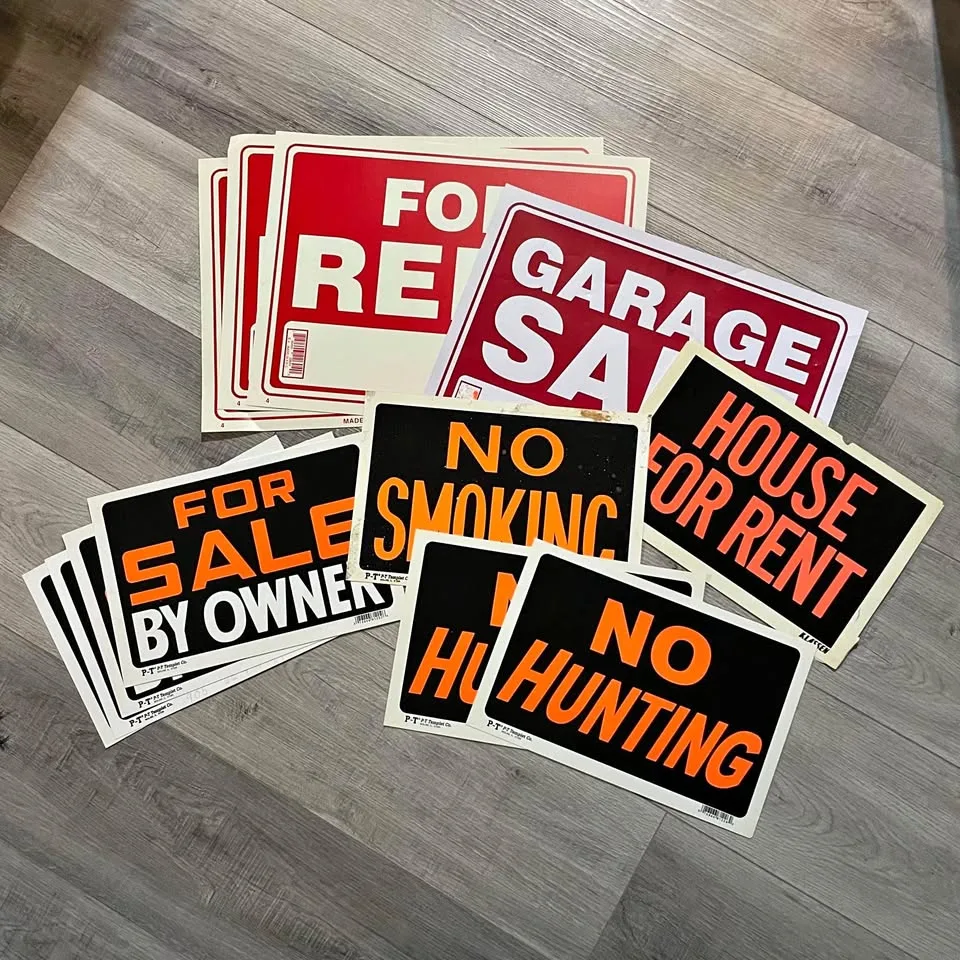 Various Signs For Sale