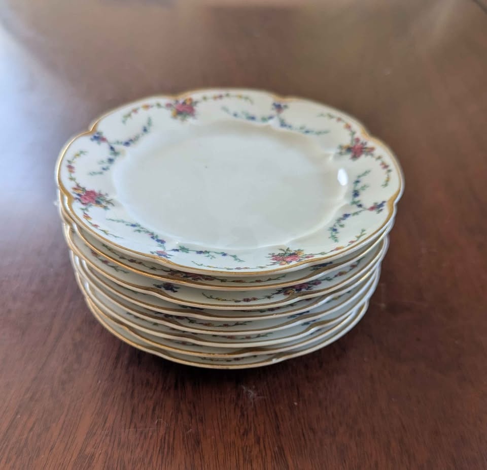 Set of 8 Vintage Haviland Limoges Victoria Dessert Plates - photo 2