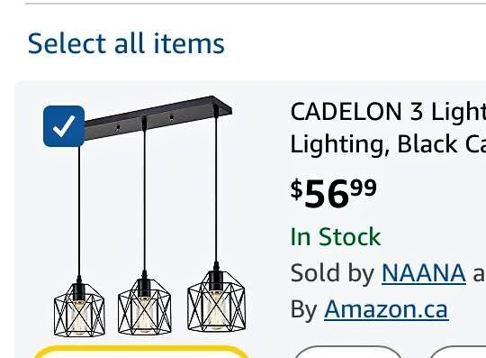 New 3 Light Pendant Lighting, Black Cage Metal Pendant Light