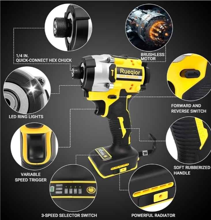 DeWalt 20v Cordless Impact Driver, Brushless, 3-Speed - photo 3