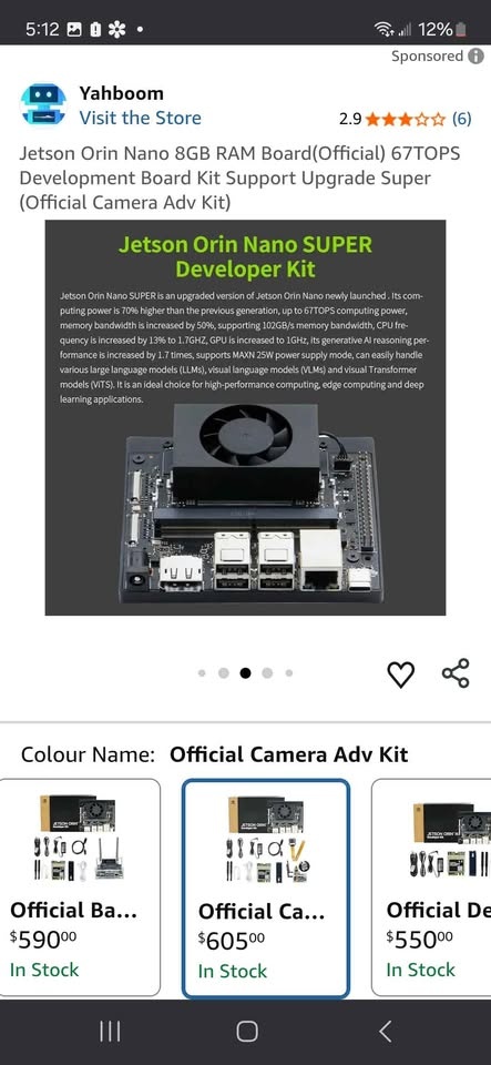 NVIDIA Jetson Orin Nano Developer Kit (Brand New) - photo 3