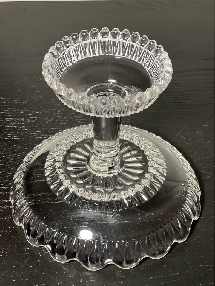 🏆 Antique EAPG Fulton Pattern Glass Compote - photo 5
