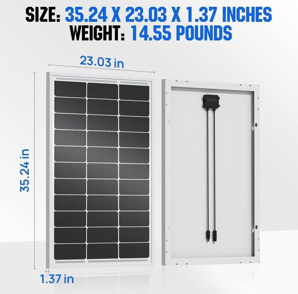 New Solar Panel PERC Tech for Home RV Boat - photo 2
