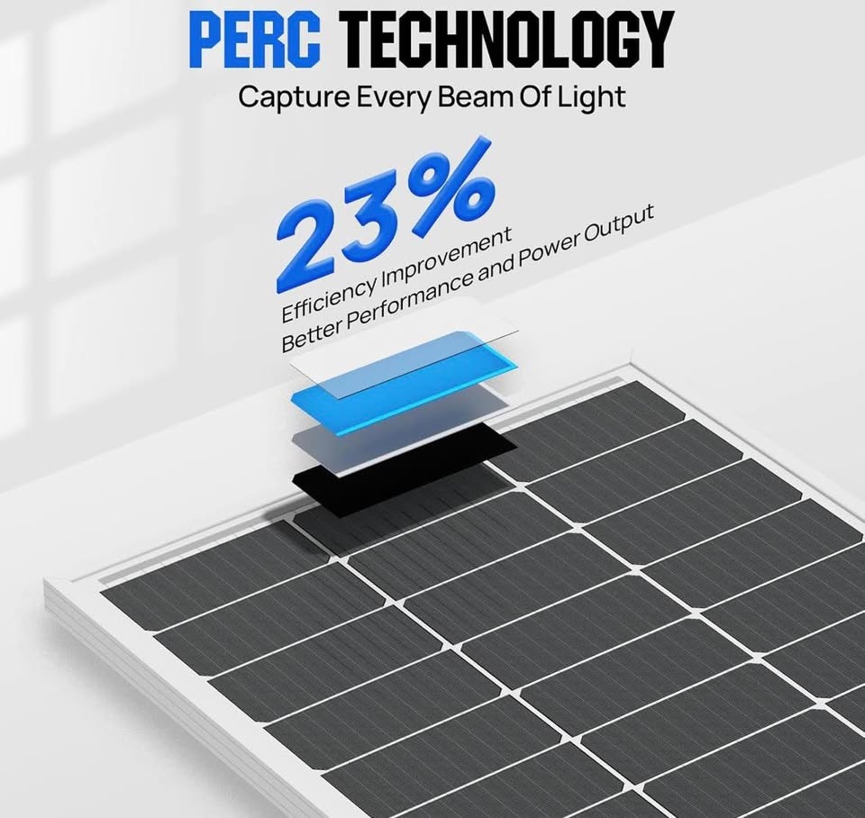 New Solar Panel PERC Tech for Home RV Boat - photo 4