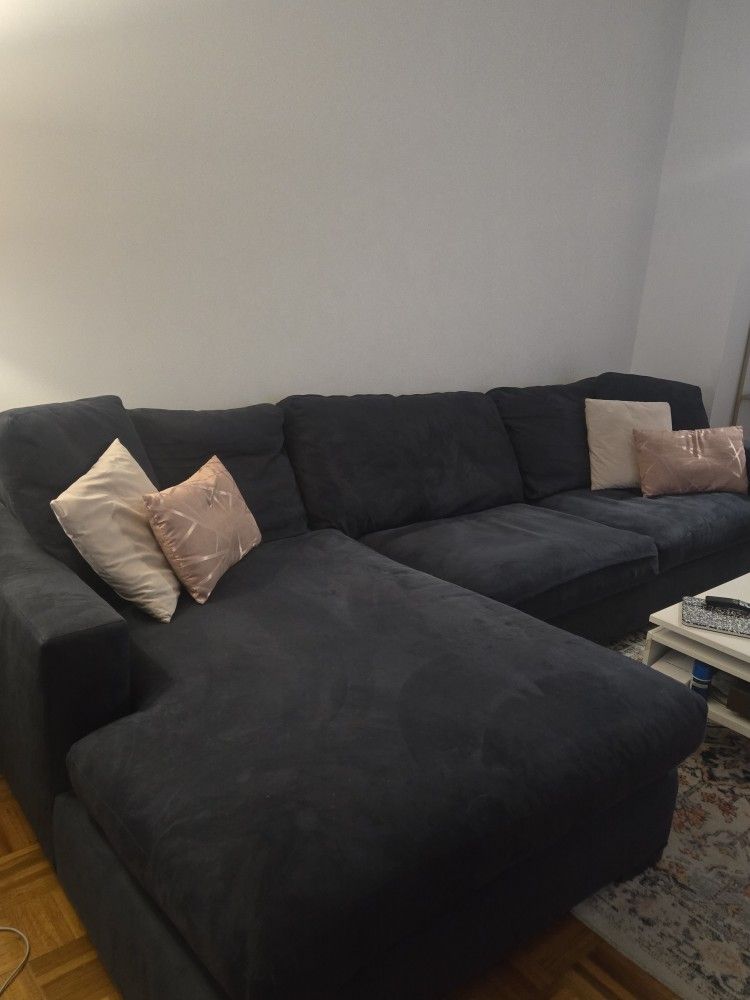 Room & Board Metro L-Shaped Sectional Sofa with Chaise