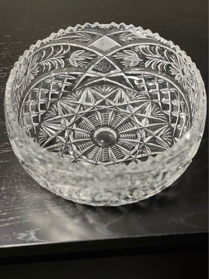 🏆 Anna Hutte Bleikristall Lead Crystal Glass Bowl 8.25" - photo 4