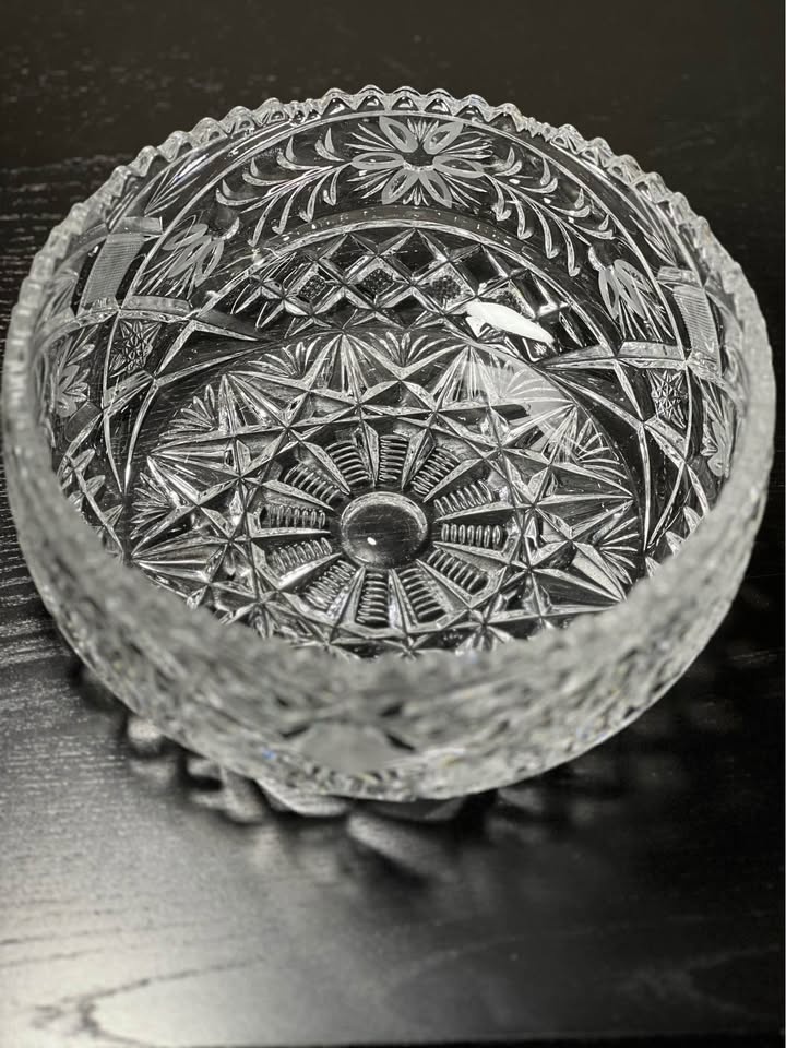 🏆 Anna Hutte Bleikristall Lead Crystal Glass Bowl 8.25" - photo 5