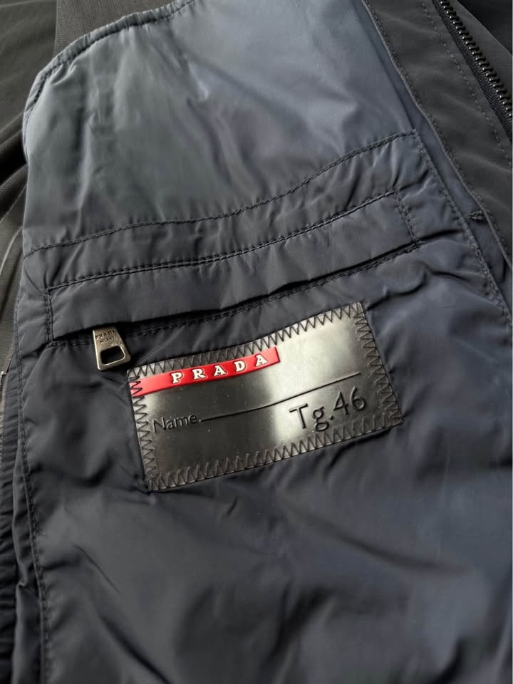 Prada Sporty Nylon Jacket Blue Size 46 - photo 2