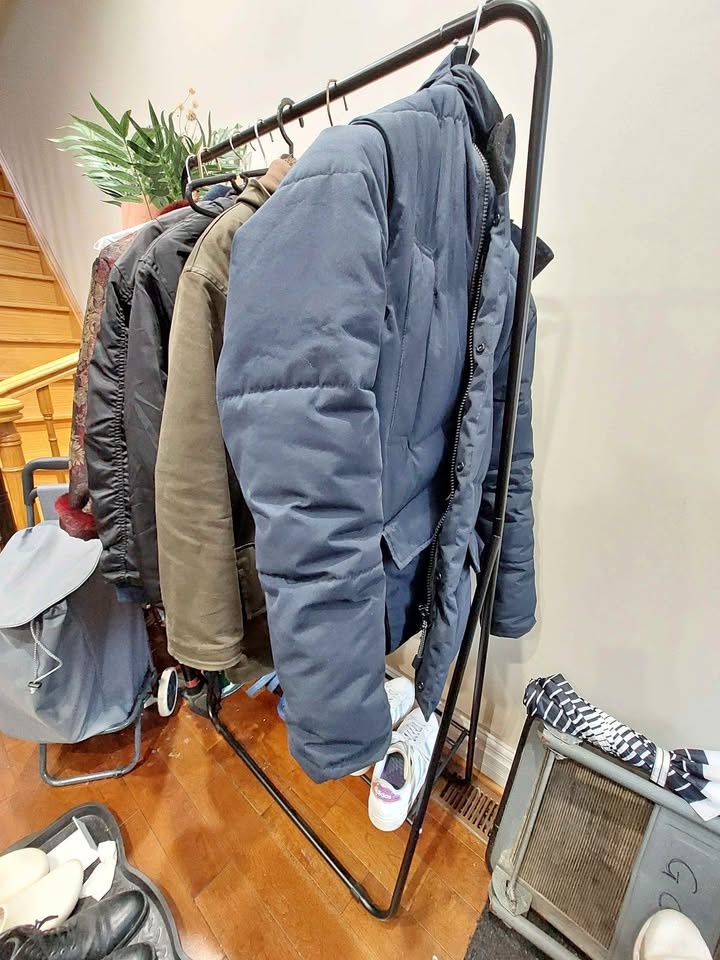 🏆 Light Metal Coat Clothes Rack w Shoe Handbag Shelf