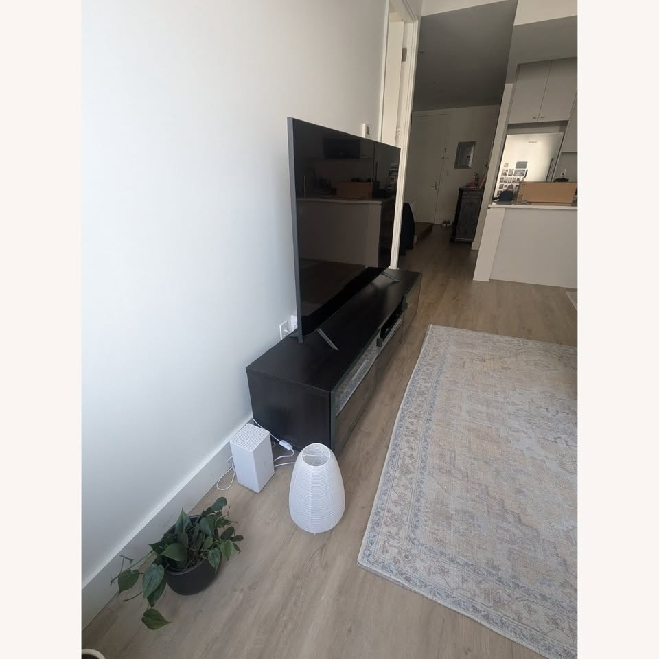 IKEA Besta Olive Green TV Bench - photo 3
