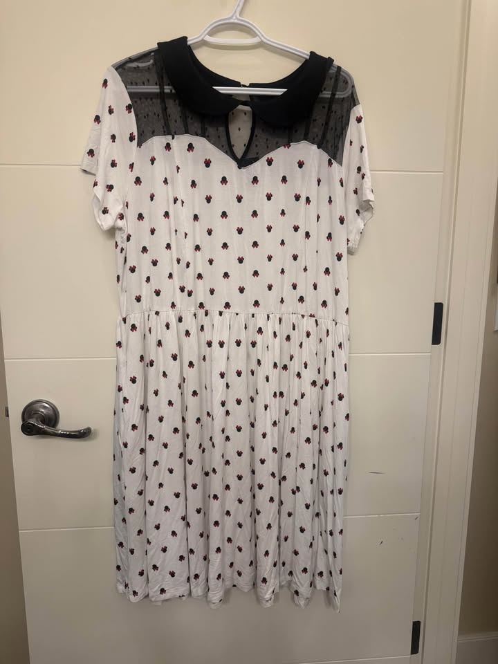Torrid Disney Minnie Mouse Maxi Sheer Mesh Layering Dress Size 1 - photo 2
