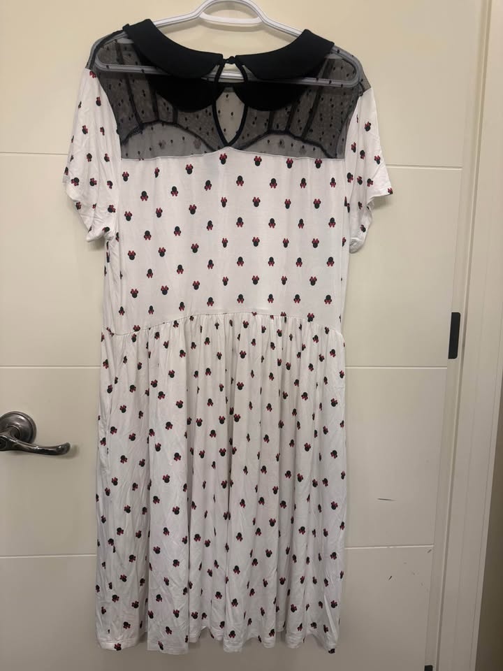 Torrid Disney Minnie Mouse Maxi Sheer Mesh Layering Dress Size 1 - photo 3