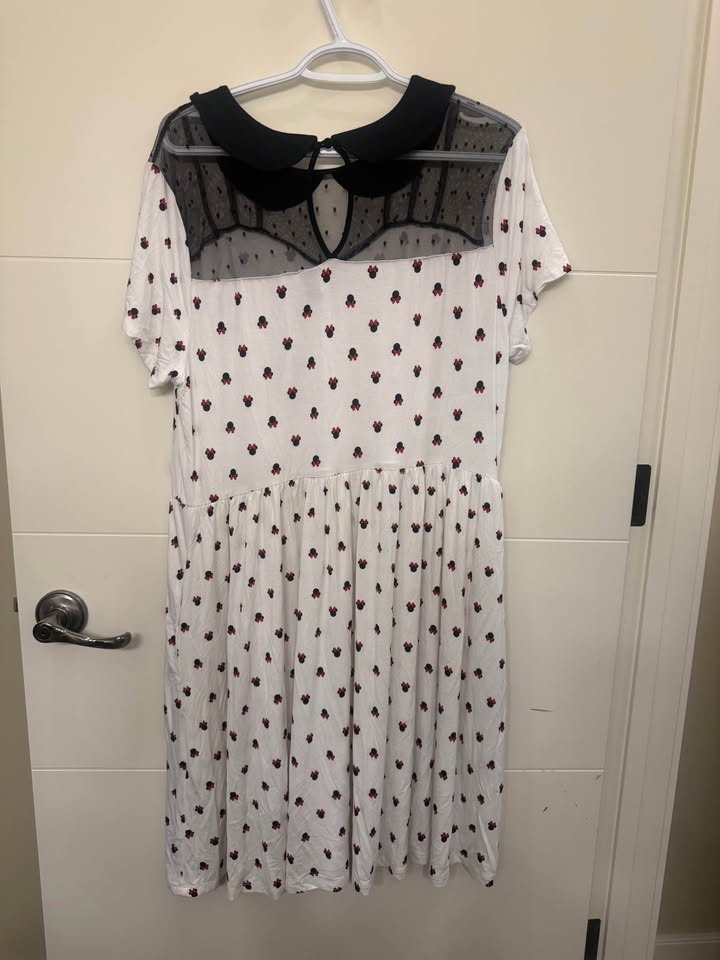 Torrid Disney Minnie Mouse Maxi Sheer Mesh Layering Dress Size 1 - photo 4