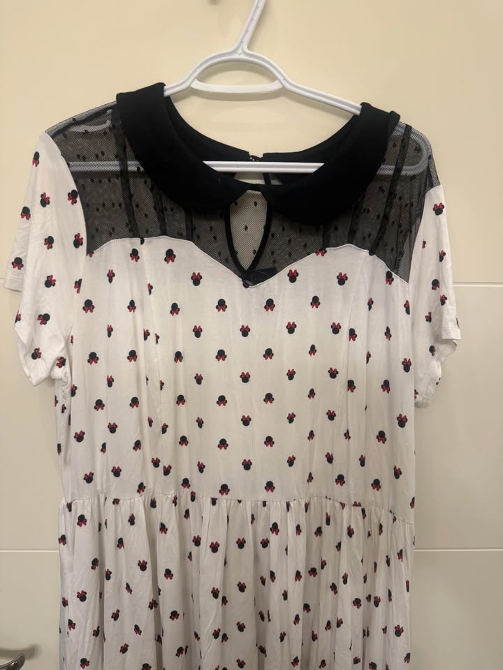 Torrid Disney Minnie Mouse Maxi Sheer Mesh Layering Dress Size 1 - photo 5