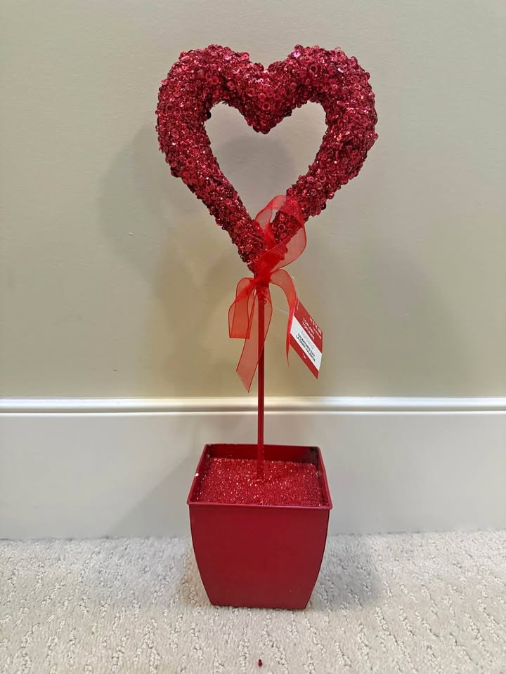 Valentine’s Day Heart Topiary Home Decor