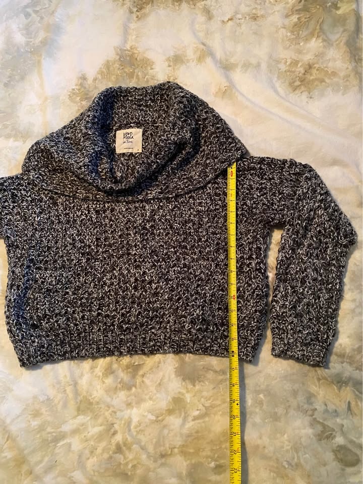 Rolled Neck Grey Sweater - photo 3